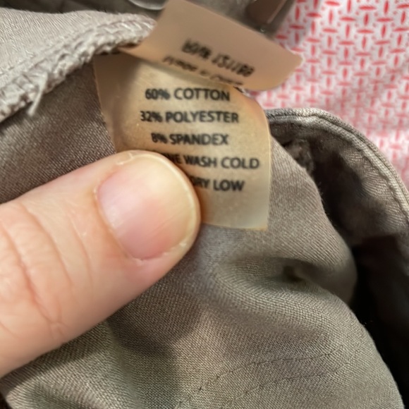 Ecru Skinny Cargo Pants Size 00 - Picture 6 of 6